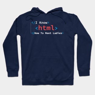 I Know HTML How To Meet Ladies Funny Programming Language Hoodie